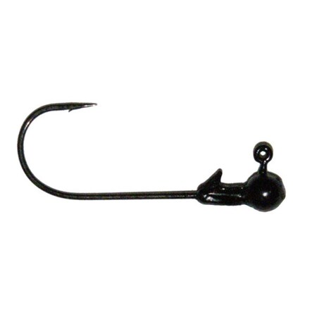 Bola 0.06 oz Ball Jig Head, Black, 10PK BO2973429